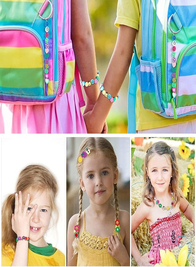 Beadsz مجموعة صنع الأساور من Beadsz، خرز بلاستيكي، أشغال يدوية للأطفال، مجموعة صنع مجوهرات للأطفال، اصنع بنفسك أساور وقلائد وعصابات شعر وخواتم، مجموعة أشغال يدوية، هدية عيد ميلاد للفتيات الصغيرات من عمر 4 إلى 7 سنوات (مجموعة من قطعتين)، لون أبيض كريمي - Image 4